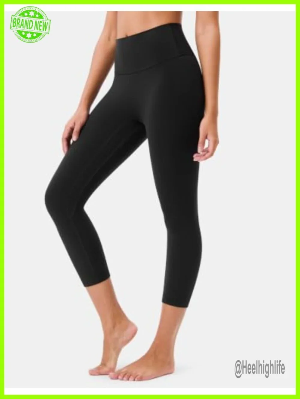 Seamless Front High Waist Capri Leggings 21